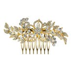 Haarspeld Sierkam Opsteekkam 9cm - Bloemvorm - Strass, Nieuw