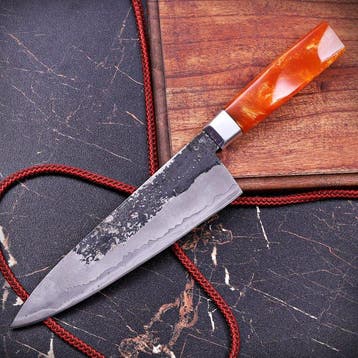 Custom Hand-Forged Premium Chefs Knife - Tafelmes - Staal,