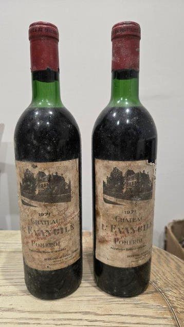 1971 Chateau lEvangile - Pomerol - 2 Flessen (0.75 liter), Nieuw