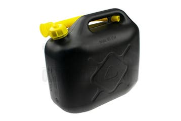 Jerrycan 10 Liter kunststof (brandstoffen) zwart, Ophalen of Verzenden, Nieuw, Merkloos