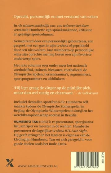 Als winnen makkelijk was, zou iedereen het doen Humberto Tan, Boeken, Verzenden, Gelezen, Humberto Tan