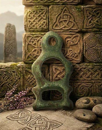 Keltisch Brons Prachtige hanger-amulet. Uitstekende staat.