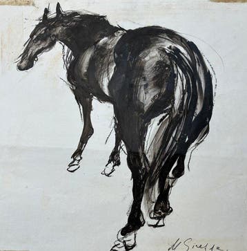 Monique Giresse (1926–1980) - Portrait d’un cheval (Vendu