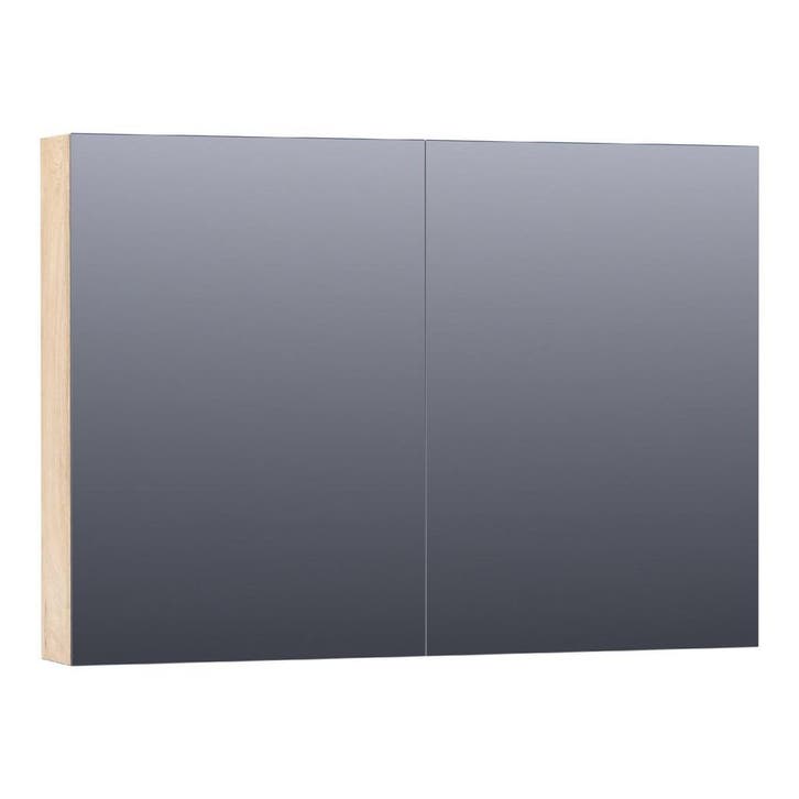 Brauer Impress Spiegelkast 100 cm - zonder Verlichting - Met, Huis en Inrichting, Badkamer | Badkamermeubels, Nieuw, Ophalen of Verzenden