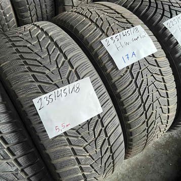 2 x Hankook Ventus S1 Evo3 235-45-18 Winterbanden 5,5mm, 18 inch, Gebruikt, 235 mm, Band(en)