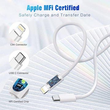USB-C Oplader – Geschikt voor iPhone 14/13/12/11/XR/XS/8 –, Telecommunicatie, Mobiele telefoons | Telefoon-opladers, Ophalen of Verzenden