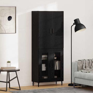 vidaXL buffetkast 2 st Artisan Eiken 69,5 x 34 x 180 cm, Minder dan 50 cm, Verzenden, Nieuw, Minder dan 100 cm