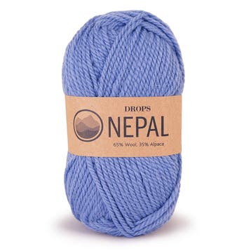DROPS Nepal Uni Colour - 6220 zachtblauw - Wol Garen, Ophalen of Verzenden, Nieuw