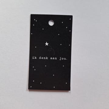 3x Cadeaulabel  ik denk aan jou. (Per 3 stuks), Ophalen of Verzenden, Nieuw
