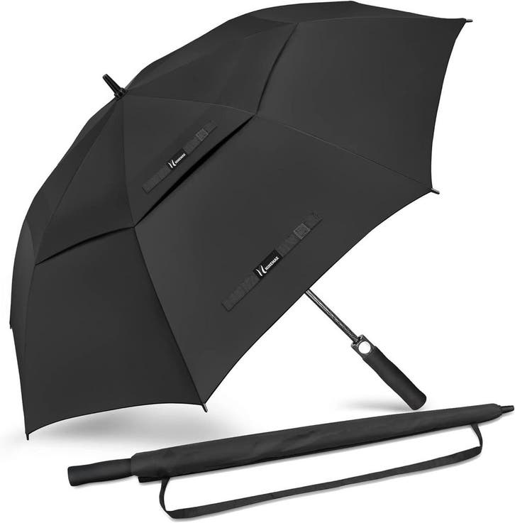 Oversized Paraplu Automatisch | 47% Korting, Sieraden, Tassen en Uiterlijk, Paraplu's, Transparant, Zwart, Nieuw, Ophalen of Verzenden