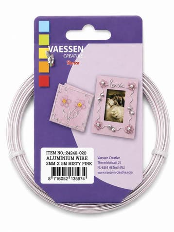 1 rol Vaessen Creative aluminiumdraad 2 mm x 5 meter – mi., Ophalen of Verzenden, Nieuw, Kraal