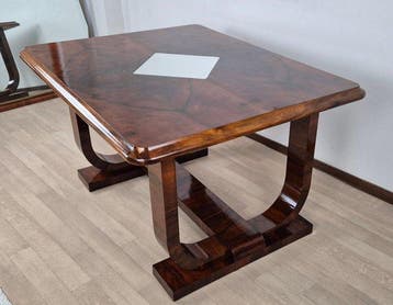 Tavolo Art Déco Veneziano 1930 - Tafel - Walnootwortel -