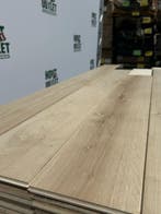 Eiken parketvloer. Gerookt. AB. 15x210mm. 53,68 m2., Zo goed als nieuw, 10 m² of meer, 10 tot 30 cm, Hout