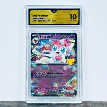 Pokémon Graded card - Sylveon ex 071- 30th Anniversary –, Nieuw
