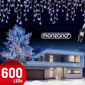 Kerstverlichting Lichtgordijn LED Kerst Koudwit 20m, Verzenden, Nieuw
