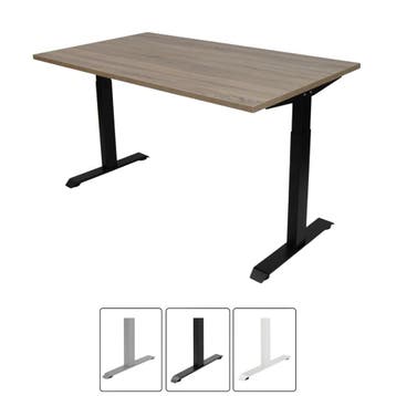 NIEUW Basic instelbaar bureau - kleur blad midden eiken, Ophalen of Verzenden, Nieuw