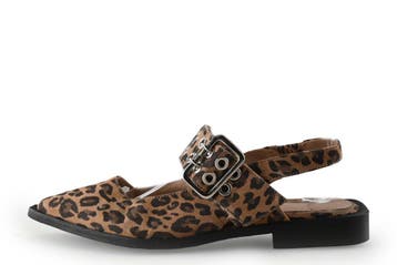 Manfield Ballerinas in maat 36 Beige, Verzenden, Beige, Ballerina's, Zo goed als nieuw