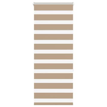 vidaXL Zebra Blind zandbruin 65x150 cm stofbreedte 60,9 cm, Verzenden, Nieuw, Bruin
