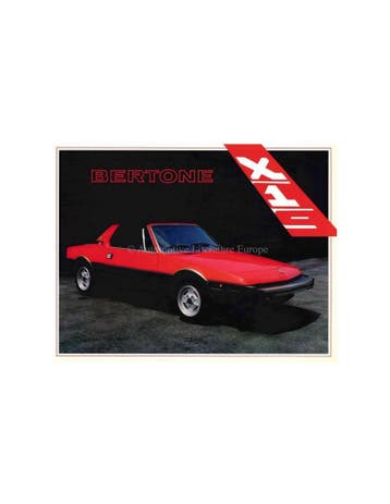 1984 BERTONE X1/9 BROCHURE, Nieuw, Author