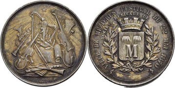 Zilver medaille 1870 Schweiz-eidgenossenschaft, Verzenden