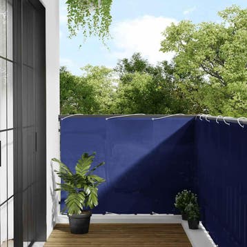 vidaXL Balkonscherm 120x700 cm 100% oxford polyester blauw, Verzenden, Nieuw