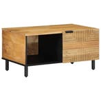 vidaXL Salontafel 80x50x40 cm massief mangohout bruin, Huis en Inrichting, Tafels | Salontafels, Verzenden, Nieuw, Overige houtsoorten