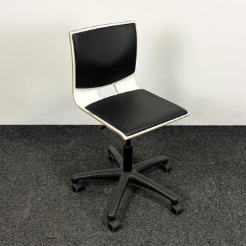 Eromesmarko Werkstoel - Wit / Zwart, Huis en Inrichting, Stoelen, Ophalen of Verzenden, Gebruikt