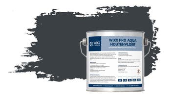 Wixx PRO Aqua Houtenvloer Satin RAL 7016 | Antracietgrijs 5L, Verzenden, Nieuw, Verf, Grijs