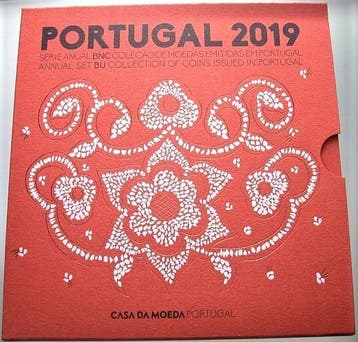3,88 Euro,munten set 1 Cent-2 Euro 2019 Portugal Republik, Postzegels en Munten, Verzenden