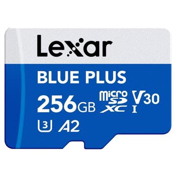 Lexar MicroSDHC Blue Plus UHS-I 256GB V30 Read 170MB/s With, Ophalen of Verzenden, Nieuw, Overige typen, Overige merken