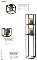 Freelight vloerlamp Dentro S4122GD Sale, Ophalen, Overige materialen, 100 tot 150 cm, Nieuw