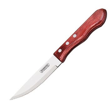 Steakmes | RVS/Hout | Per Stuk | Lengte 250mm Tramontina, Verzenden, Nieuw in verpakking