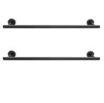 Badkamer Handdoekhouder Wand – Set van 2, Metaal 60 cm, Verzenden, Nieuw