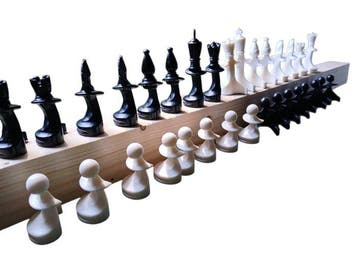 Ying & Yang -Paco Sako complete chess set - Schaakspel -