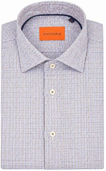 Suitable Overhemd Pied De Poule Multicolour maat 39 Heren, Kleding | Heren, Verzenden, Nieuw, Suitable