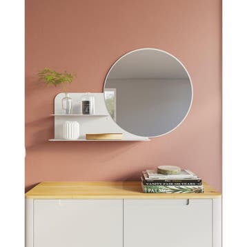 Gorillz Clever - Wit, Huis en Inrichting, Woonaccessoires | Spiegels, Verzenden, Nieuw