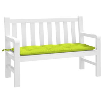 vidaXL Tuinbankkussen 120x50x7 cm oxford stof heldergroen, Verzenden, Nieuw, Groen