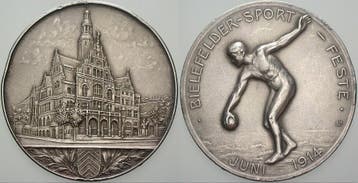 Zilver medaille 1914 Bielefelder medaille, Verzenden