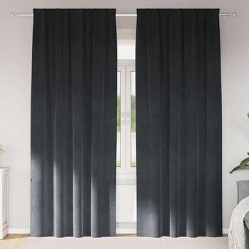 vidaXL Gordijnen 2 st Lichtgrijs 140 x 260 cm fluweel, Verzenden, Nieuw