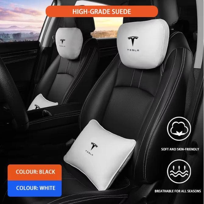 Auto Hoofdsteun en Lendenkussen Set Ergonomisch Autokussen, Huis en Inrichting, Woonaccessoires | Kussens, Nieuw, Verzenden