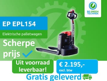 EPL154 Elektrische Li-Ion pallettruck 1.500 kg (Zwenkwielen), 1000 tot 2000 kg, Palletwagen, Elektrisch, Verzenden