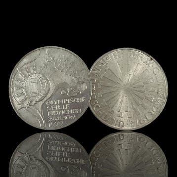 Duitsland. 2 x 10 Deutsche Mark , prata (Olympic Games in