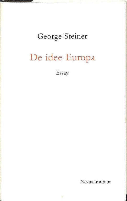 De idee Europa, Boeken, Literatuur, Ophalen of Verzenden