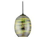 LED Hanglamp 3D - Ovaal - Chroom Glas, Ophalen of Verzenden, Nieuw, Glas, Minder dan 50 cm