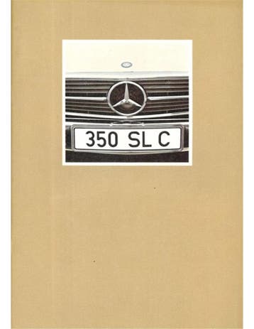1971 MERCEDES BENZ SLC BROCHURE NEDERLANDS, Boeken, Nieuw, Author