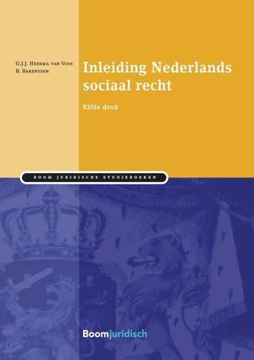 9789462901841 Inleiding Nederlands sociaal recht, Boeken, Verzenden, Zo goed als nieuw, G.J.J. Heerma van Voss
