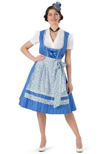 Dirndl Jurk Heike Blauw, Ophalen of Verzenden, Nieuw