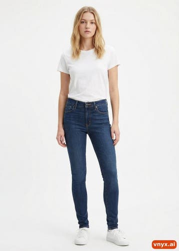 Levis Jeans Dames maat WW24 / L32 Donkerblauw Vintage, Ophalen of Verzenden, Nieuw