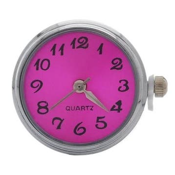 Fako Bijoux - Click Button Horloge - Fuchsia, Verzenden, Nieuw