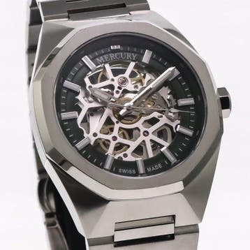 Mercury - Skeleton Automatic Swiss Watch - MEA491SK-SS-12 -, Nieuw